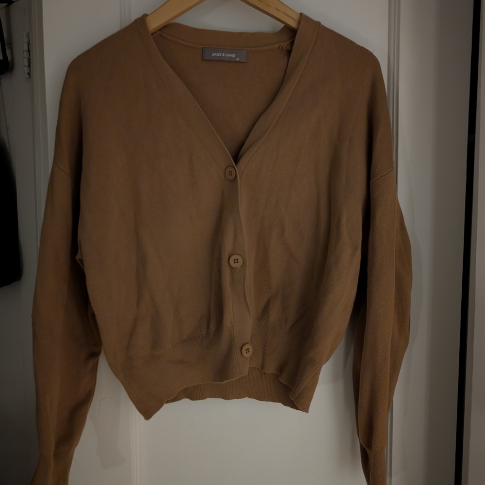 Cozy Brown Cardigan by Abrand